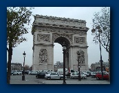Arc de Triomphe on the Champs Elysees, Paris