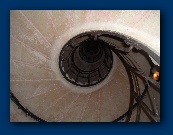 Spiral staircase leading to the top of the Arc de Triomphe. (284 steps)
